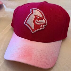 Women’s Red and Pink Baseball Cap with Cardinal Logo